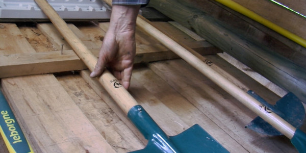 Storing garden tools