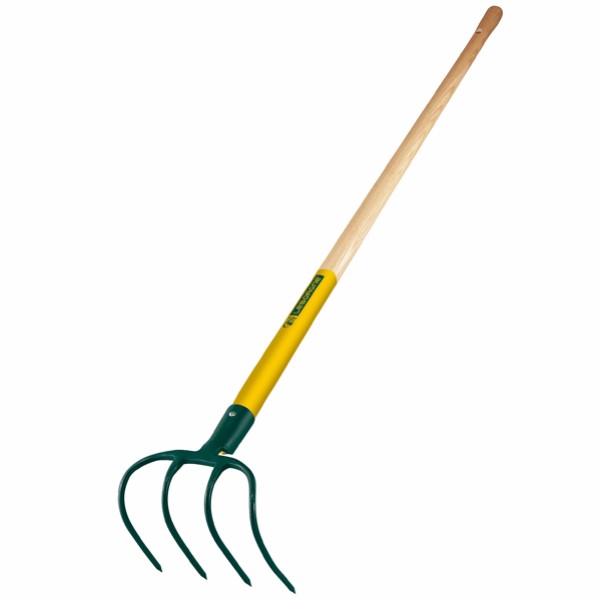 Fork with red handle for composting, recycling lawn and garden waste. Forks  stuck in compost. Making and mixing compost in the backyard. Organic  fertilizer for garden plants. 8281219 Stock Photo at Vecteezy