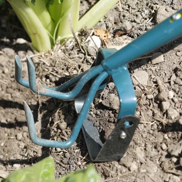 NaturOvert® cultivator 3 prongs + tilting scraper 2