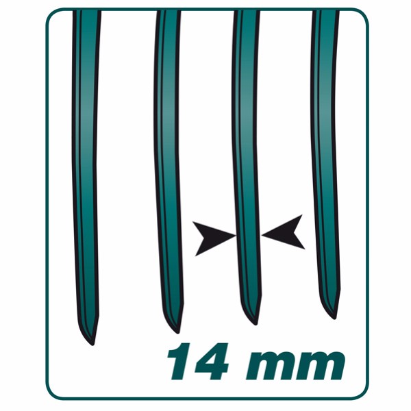 Professional digging fork with socket 4 square prongs 3