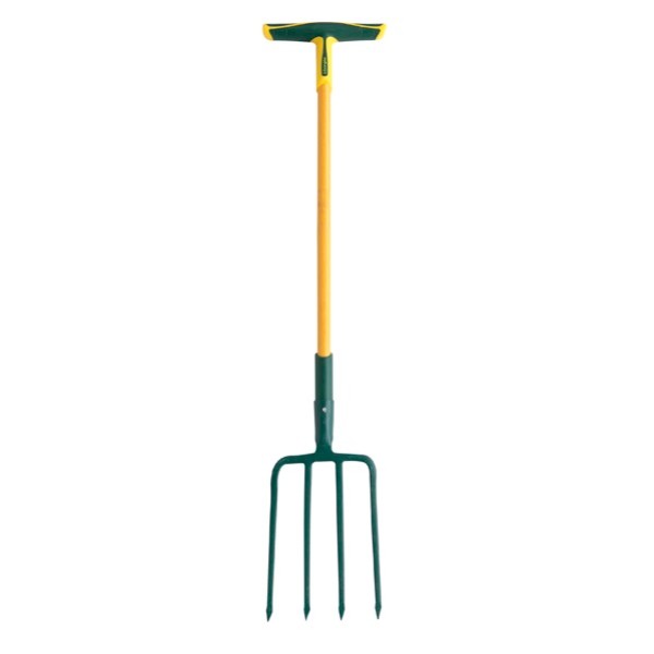 Professional digging fork with socket 4 square prongs 1