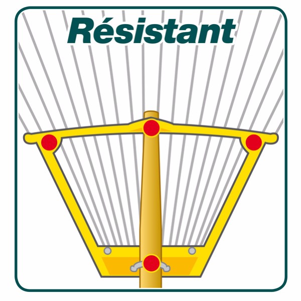 All-purpose rake round wire 4