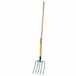Manure fork with socket 5 prongs