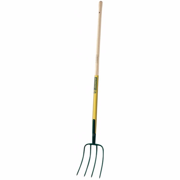 Manure fork with tang 4 prongs 1