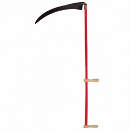 Grass scythe without heel