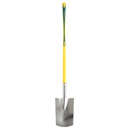 Stainless steel spade with rim
